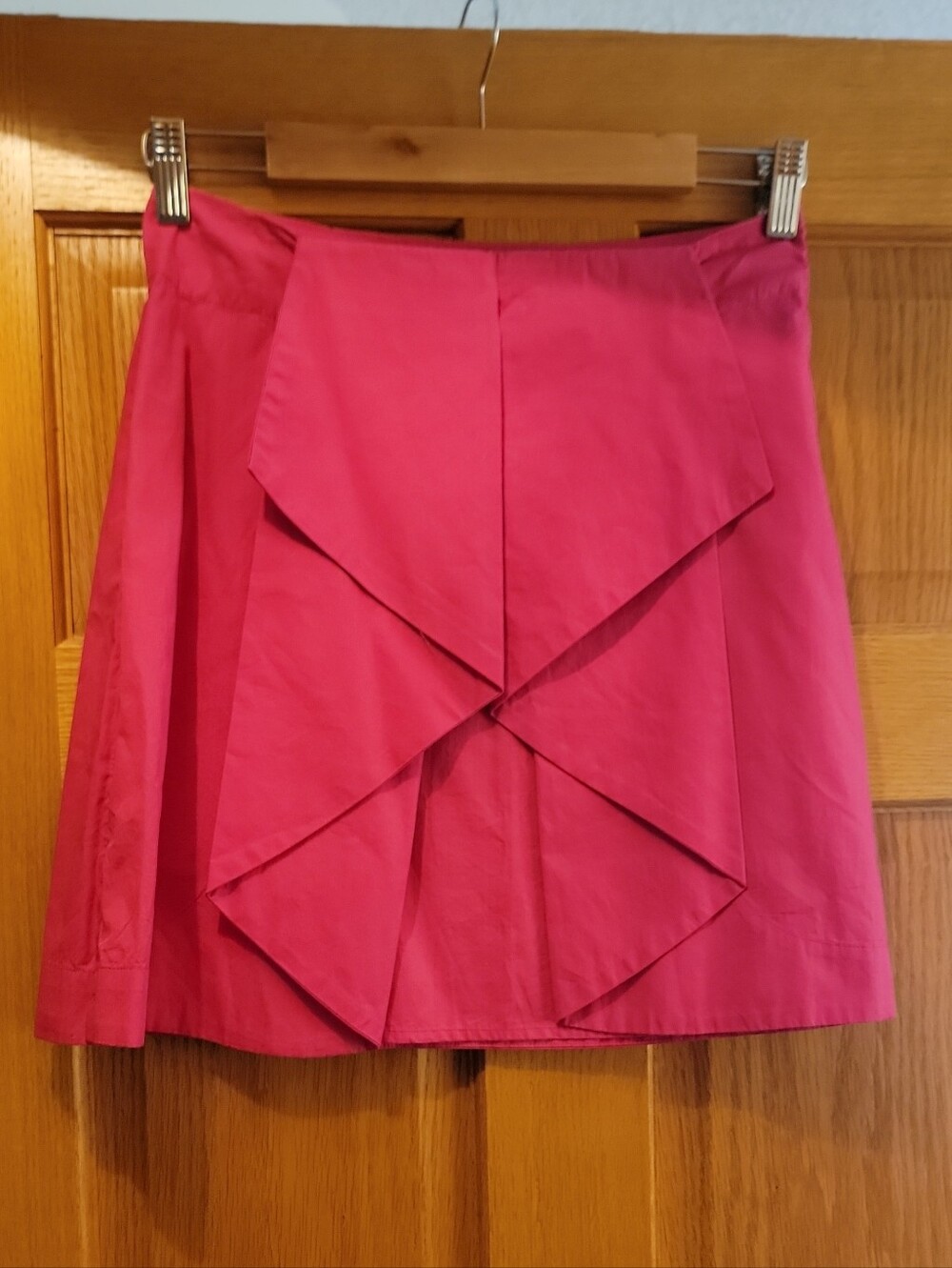 Maeve By Anthropologie Hot Pink Layered Front Mini Skirt